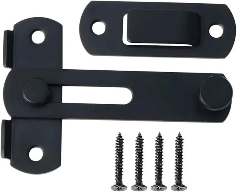 Black Stainless Steel Hasp Latch Lock For Door And Sliding Window Hardware - Image 3