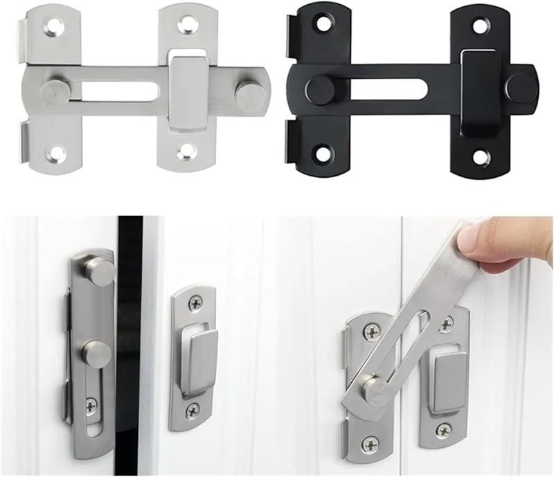 Black Stainless Steel Hasp Latch Lock For Door And Sliding Window Hardware - Image 4