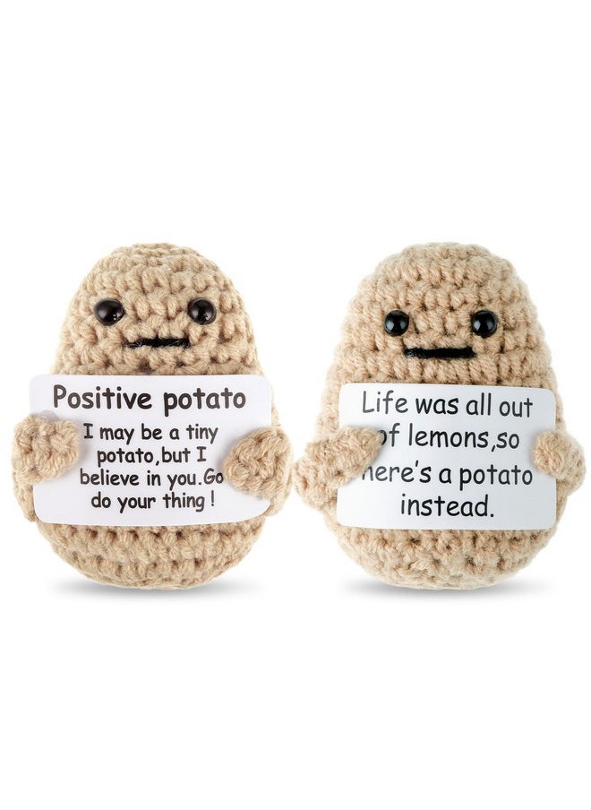 Grevosea 2 Pieces Mini Funny Knitted Potato, 3 Inch Potato Doll Crochet Cute Wool Funny Knitted Doll with Active Card Cheer up Gifts for Christmas Birthday Friends Party Decoration Encouragement - pzsku/Z172F4A3D590086109F00Z/45/_/1740982790/53cdf25a-5274-4cc2-84bf-7810206c59e9