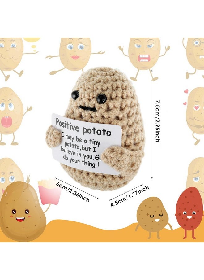 Grevosea 2 Pieces Mini Funny Knitted Potato, 3 Inch Potato Doll Crochet Cute Wool Funny Knitted Doll with Active Card Cheer up Gifts for Christmas Birthday Friends Party Decoration Encouragement - pzsku/Z172F4A3D590086109F00Z/45/_/1740982794/c9e7da48-45b2-4a89-8bfd-c366a1770bf7