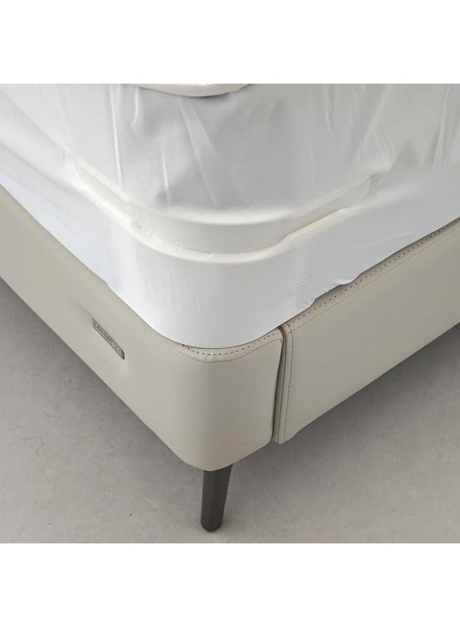 Lock Sheet Holders Set, 4 Pack Bed Sheet Holder to Keep Sheets Firm & Tight, Heavy Duty Bed Sheet Corner Fastener Fits All Mattress, Easy Installation (White) - Image 3