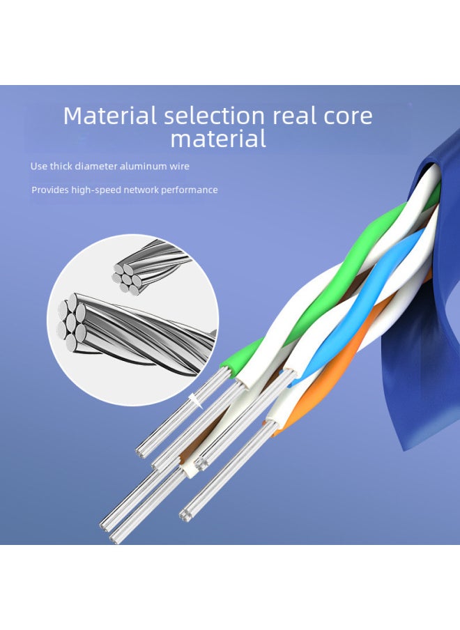 Generic Five Kinds Of 100 Megabyte Network Cable Six Kinds Of Gigabit Broadband Router Finished Network Jumper Home Computer Network Cable-Color:Five Kinds Of Yellow (foot Rice Copper Clad Aluminum)-Line Le  - Image 3