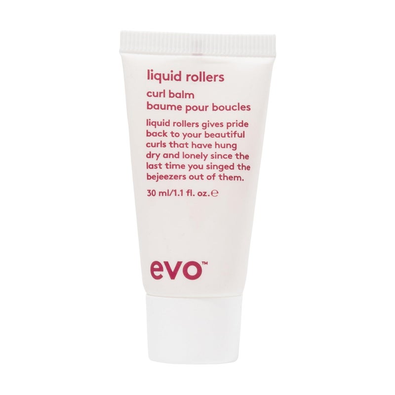 EVO Liquid Rollers Curl Balm  Hair Styling Balm  Enhances Natural Curls Protects Frizz  Improves Overall Condition  Travel Size 30ml  101floz