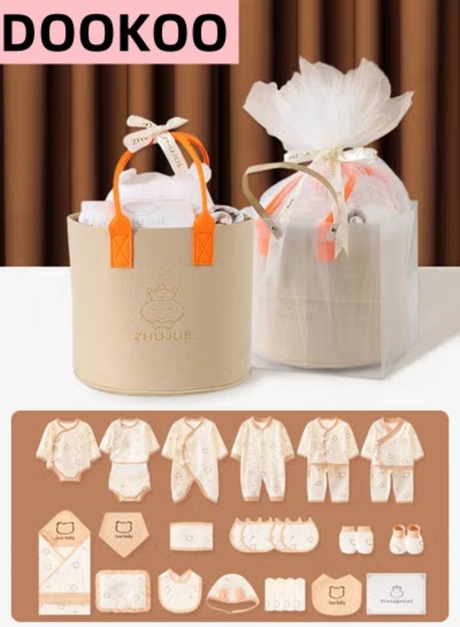 DOOKOO 30PCS Newborn Baby Gifts Set, Newborn Layette Gift Set, Baby Clothes Accessories Set for Boys and Girls, Premium Cotton, Perfect Gift Box with Beautifully Gift Box for Spring Summer Autumn Winter - Image 1