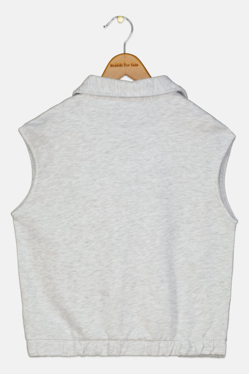 PUMA Kids Girl Sportswear Fit Sleeveless Top, Light Grey - Image 2