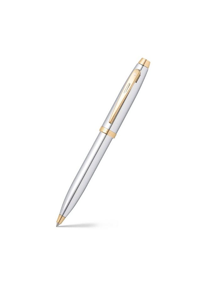 شيفر قلم حبر جاف Sheaffer 9340 Gift 100 - كروم لامع مع حواف ذهبية اللون  - Image 1