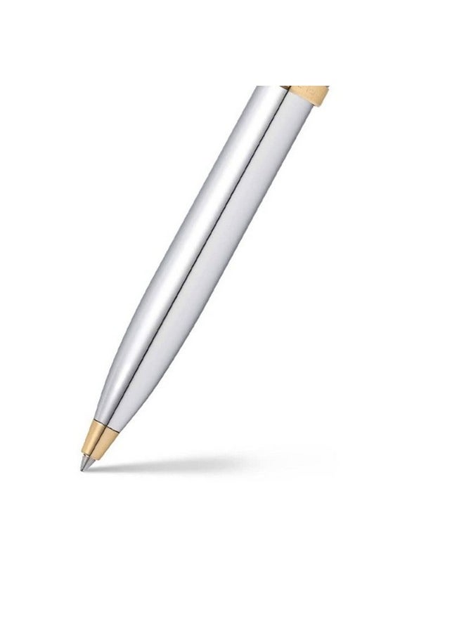 شيفر قلم حبر جاف Sheaffer 9340 Gift 100 - كروم لامع مع حواف ذهبية اللون  - Image 3