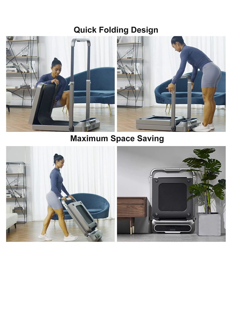 KINGSMITH - Walkingpad R2 Treadmill Running And Walking 2 In 1 Folding Treadmill Manual Automatic Modes Foldable Walking Pad Non-Slip Smart Lcd Display Fitness Equipment,Under Desk Treadmill - Image 1