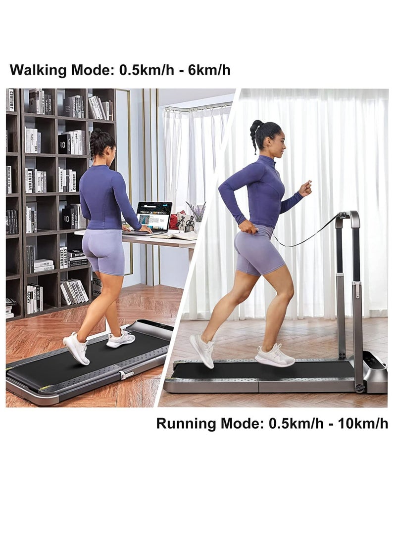 KINGSMITH - Walkingpad R2 Treadmill Running And Walking 2 In 1 Folding Treadmill Manual Automatic Modes Foldable Walking Pad Non-Slip Smart Lcd Display Fitness Equipment,Under Desk Treadmill - Image 1