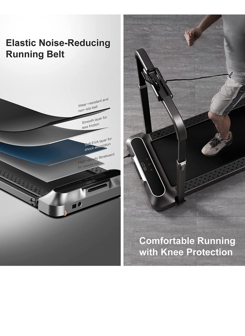 KINGSMITH - Walkingpad R2 Treadmill Running And Walking 2 In 1 Folding Treadmill Manual Automatic Modes Foldable Walking Pad Non-Slip Smart Lcd Display Fitness Equipment,Under Desk Treadmill - Image 1