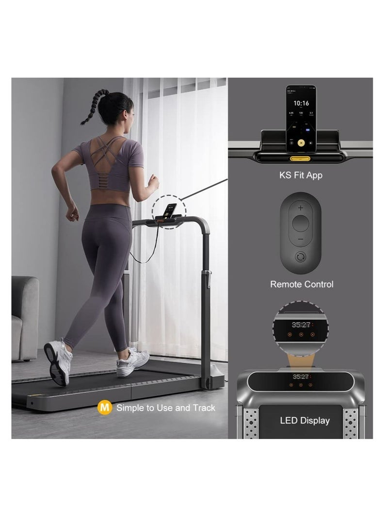 KINGSMITH - Walkingpad R2 Treadmill Running And Walking 2 In 1 Folding Treadmill Manual Automatic Modes Foldable Walking Pad Non-Slip Smart Lcd Display Fitness Equipment,Under Desk Treadmill - Image 1