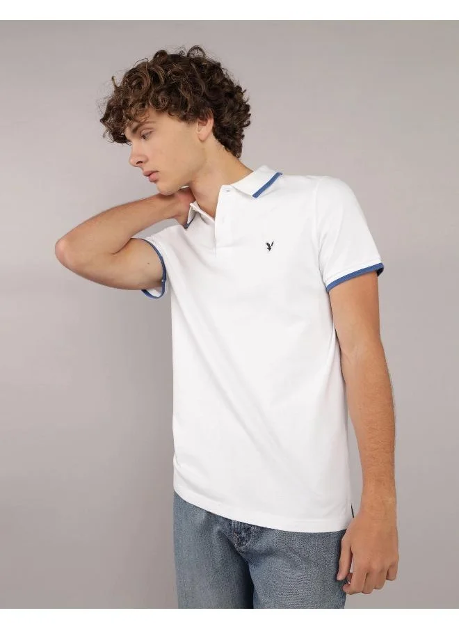 امريكان ايجل AE Tipped Flex Pique Polo Shirt