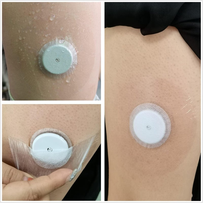 40 قطعة من أغطية مستشعر Freestyle Libre، لاصقات طبية خالية من اللاتكس لـ Libre 2، شريط CGM مقطوع مسبقًا بدون غراء في المنتصف، مقاومة للماء ولاصقة قوية للإقامة الطويلة. - Image 2