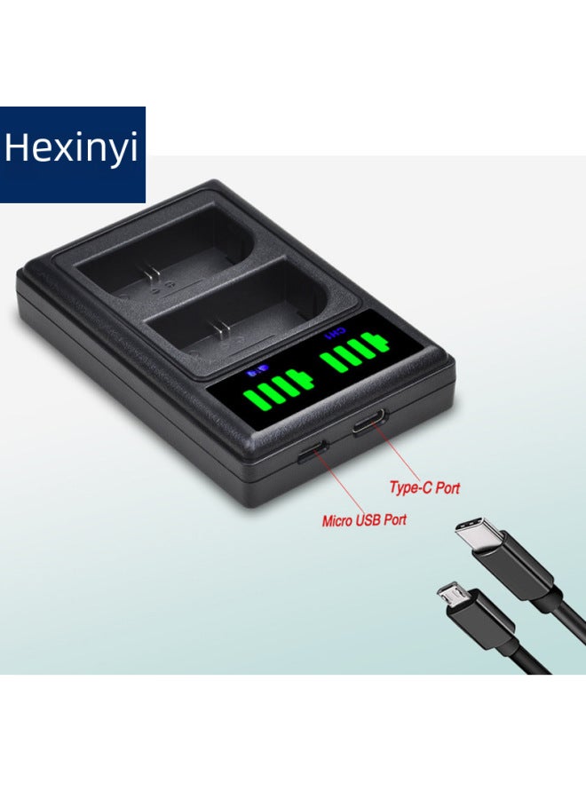 Beauenty Lp-e6 Camera Charger Vertical Double Charging E10 W126 E12 E17 2l El14 Fw50 Digital Computer Accessories-Color:BLN-1 - Image 5