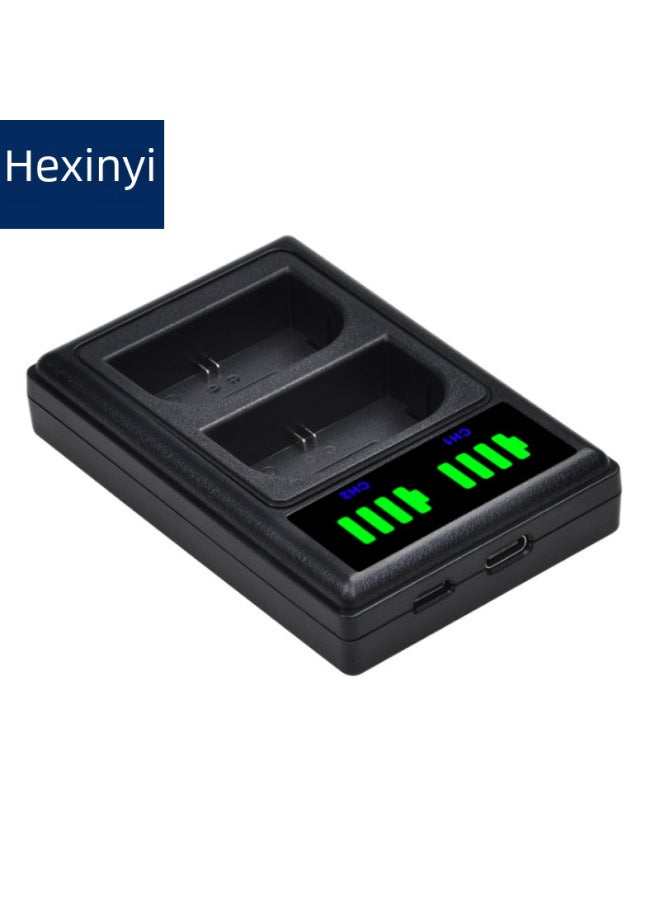 Beauenty Lp-e6 Camera Charger Vertical Double Charging E10 W126 E12 E17 2l El14 Fw50 Digital Computer Accessories-Color:BLN-1 - Image 3