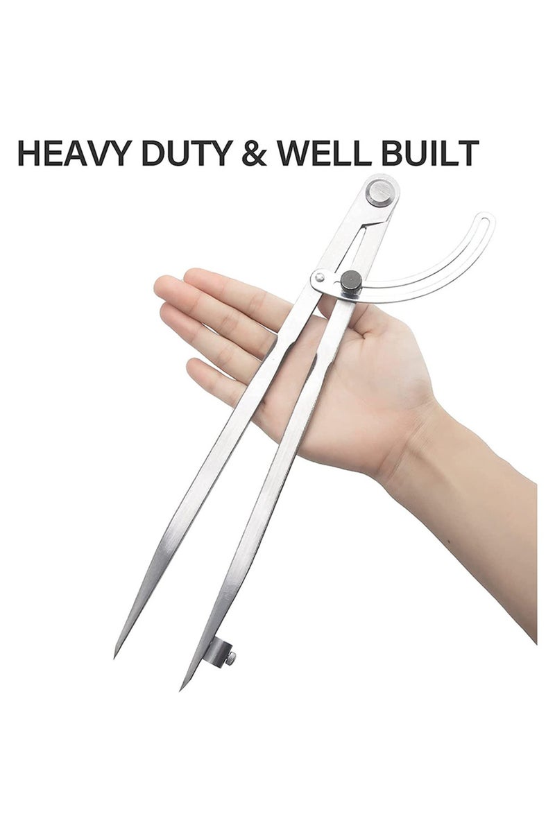 erorex 300mm Woodworking Compass Drawing Carpenter Compass 100MM-300MM Circular Marking Tool Design Layout - Image 4