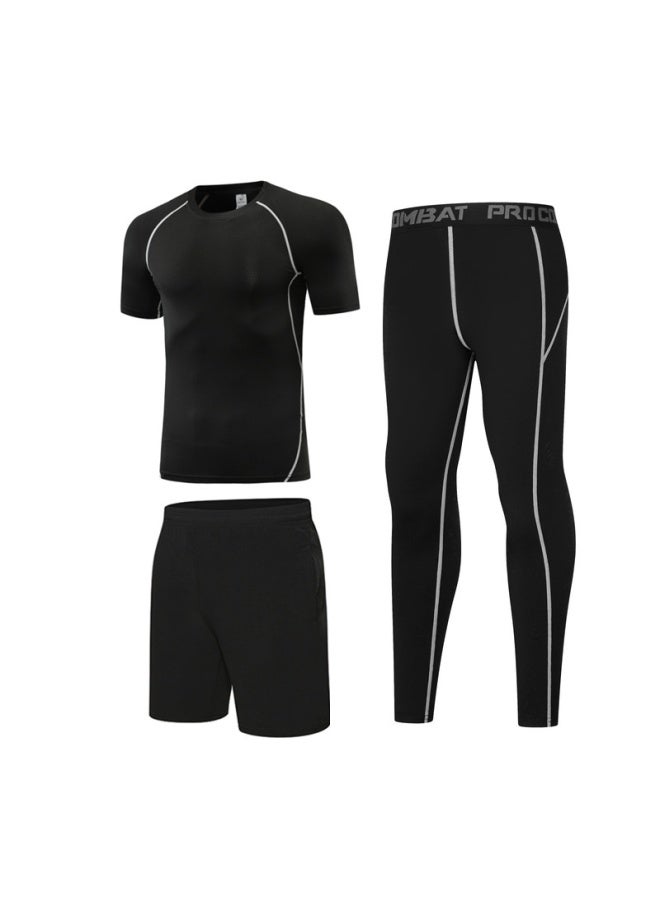 Children's Tights Training Clothes Boys Fitness Clothes Winter Long Sleeve Basketball Sports Base Quick Dry Clothes Football Top - Image 1