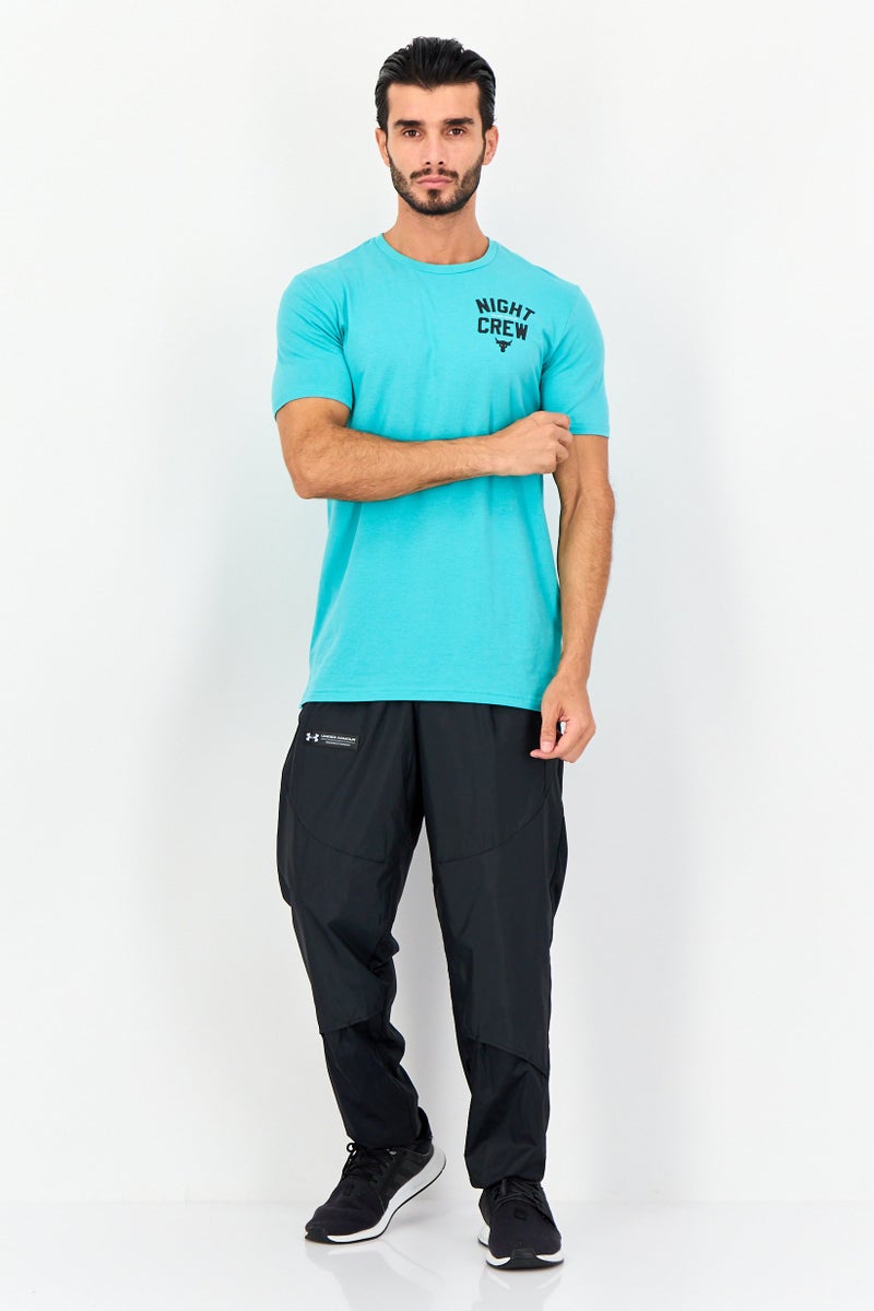 UNDER ARMOUR تي شيرت رياضي قصير الأكمام للرجال من أندر أرمور X مشروع روك، أخضر - Image 4