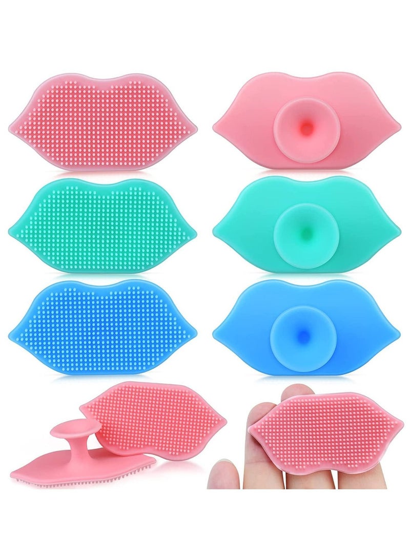 NIBEMINENT SYOSI 6 PCS Silicone Lip Scrub Brush, Face Scrubber and Exfoliating Brush Tool for Men Women - Image 1