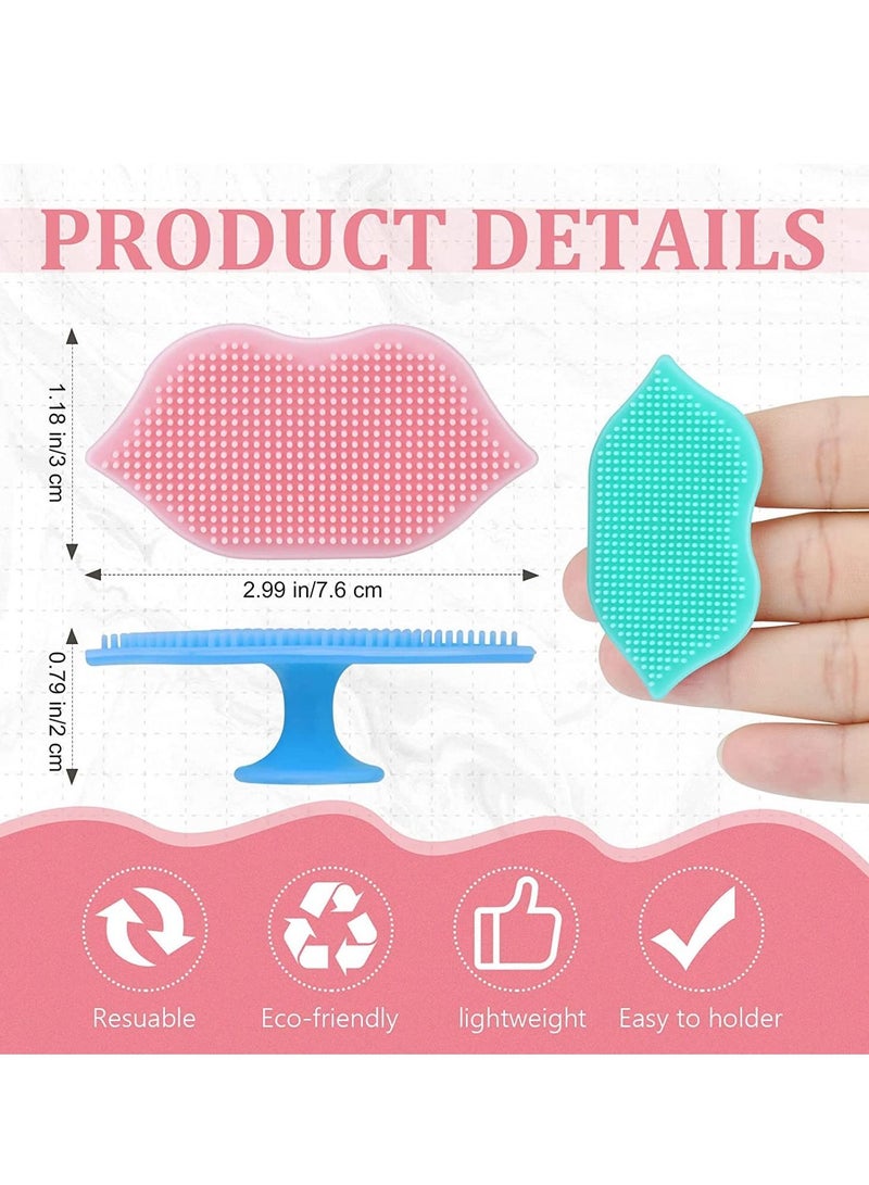 NIBEMINENT SYOSI 6 PCS Silicone Lip Scrub Brush, Face Scrubber and Exfoliating Brush Tool for Men Women - Image 2