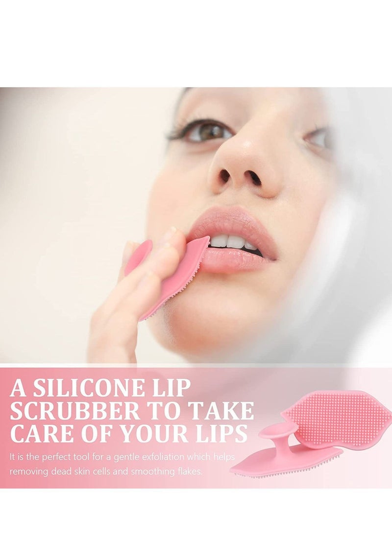 NIBEMINENT SYOSI 6 PCS Silicone Lip Scrub Brush, Face Scrubber and Exfoliating Brush Tool for Men Women - Image 3