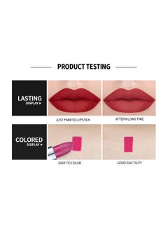 Handaiyan Lipstick For Women Matte Lipsticks Long Lasting Moisturizing Long Wear Waterproof 24 Velvet Act Natural Lip Stain Makeup Tint Nude Superstay Original Highly Pigmented Nourishing Non-Drying  - Image 2