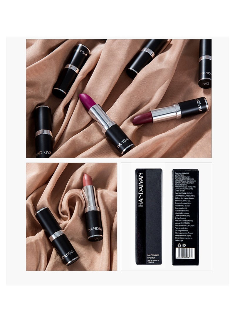 Handaiyan - Lipstick For Women Matte Lipsticks Long Lasting Moisturizing Long Wear Waterproof 24 Velvet Act Natural Lip Stain Makeup Tint Nude Superstay Original Highly Pigmented Nourishing Non-Drying - Image 1