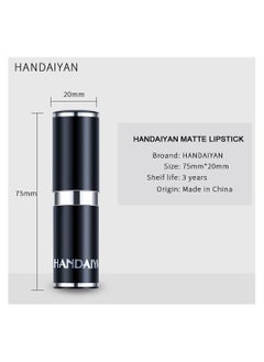 Handaiyan Lipstick For Women Matte Lipsticks Long Lasting Moisturizing Long Wear Waterproof 24 Velvet Act Natural Lip Stain Makeup Tint Nude Superstay Original Highly Pigmented Nourishing Non-Drying  - Image 5