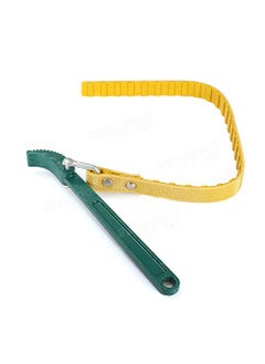 Inditrust Inditrust Box End Belt Type Oil Filter Wrench Auto Tool Engine Box Spanner Oil Fuel Filter Wrench Tool Spanner Key Tool Yellow 225 Single Sided Adjustable Wrench 9 inch with GLOVES  - Image 3