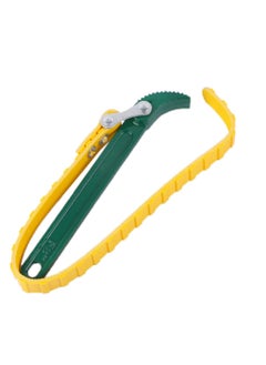 Inditrust Inditrust Box End Belt Type Oil Filter Wrench Auto Tool Engine Box Spanner Oil Fuel Filter Wrench Tool Spanner Key Tool Yellow 225 Single Sided Adjustable Wrench 9 inch with GLOVES  - Image 4