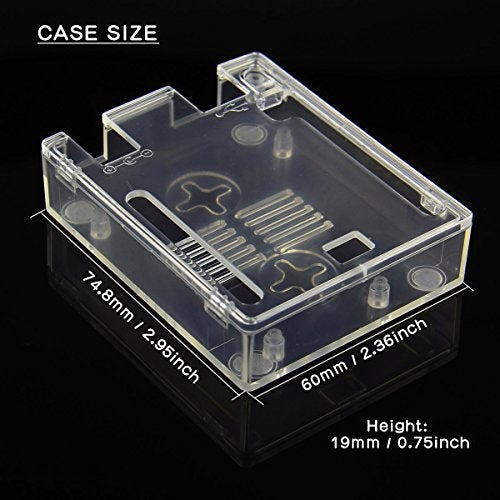 Geekworm UNO R3 R4 Case | Protective Enclosure ABS Computer Box for Arduino UNO R4/UNO R3/UNO WiFi REV2/UNO REV3- Transparent - Image 2