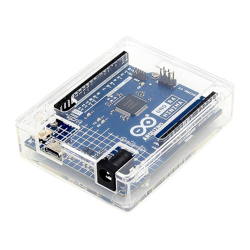 Geekworm UNO R3 R4 Case | Protective Enclosure ABS Computer Box for Arduino UNO R4/UNO R3/UNO WiFi REV2/UNO REV3- Transparent - Image 1