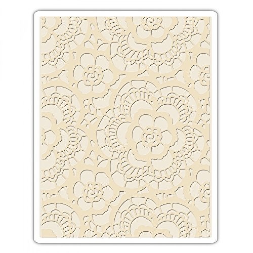 Sizzix Embossing Folder 661824, Lace, Multi Color, One Size - Image 1
