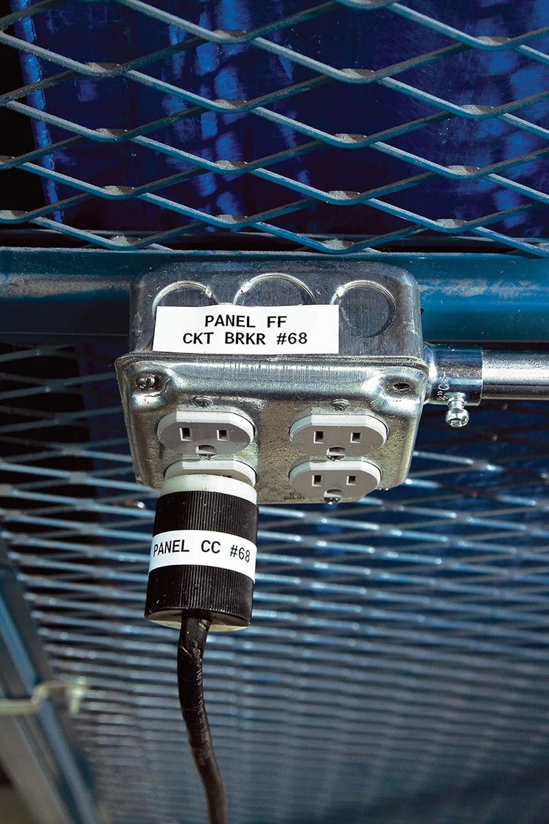 Brady Vinyl Label Tape, Black on White, 12.70mm x 6.40m for BMP21 Series Printers - Image 5