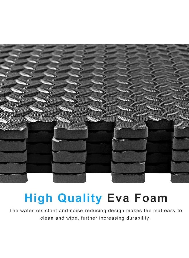 Optico Protective Flooring Foam Mat, Puzzle Floor Mat EVA Foam Mats Foam Mat Interlocking Floor Tiles Exercise Mats Thicked Interlocking Kids Floor Mats, Soft Non-Toxic Baby Play mats for Home Workout Fitness Baby Playroom Squares Foam Floor Mats for Kids Toddlers, & Babies - Image 3