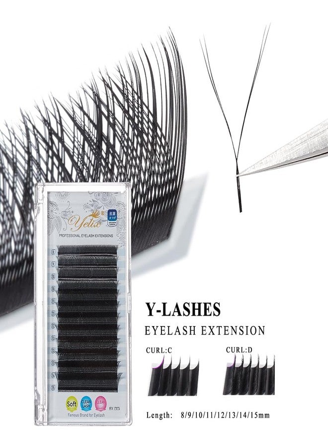 YELIX Classic YY Lash Extensions B/C/CC/D Curl 8-15mm Mixed Length, Fluffy Natural Look & High Efficiency for Professional Lash Artists Salon (B, 0.07 Thickness 8-15mm) - Image 5