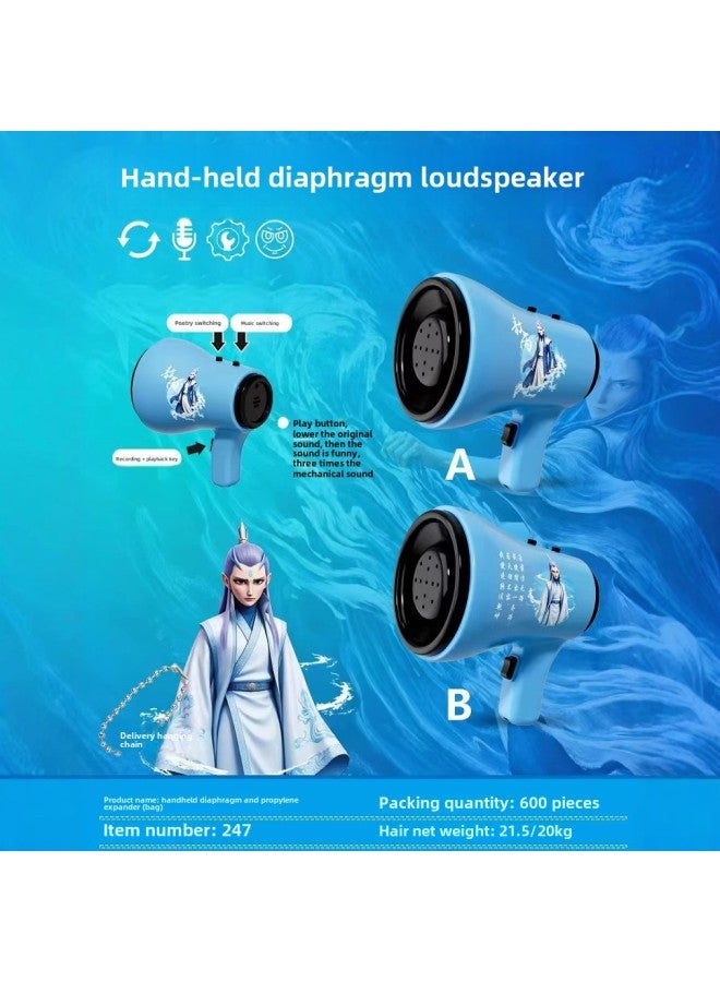Children's Speaker Music Box Which Pendant Loudspeaker Keychain With Recording Function Creative Handheld Funny Toy-Color: Shen Gongbao Speaker Model A (regular Version)  - Image 3