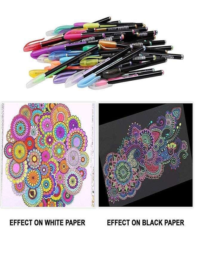 SCHUBERT 12 Pcs Metallic Color Gel Pen Set, Neon Pens Set Good Gift For Coloring Kids Sketching Painting Drawing (12 Shades) - Image 5
