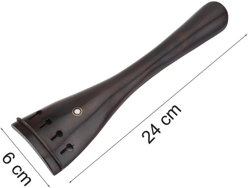 Dilwe Cello Tailpiece, Ebony Wood Classic Tailpiece for 3/4 4/4 CelloFiddle Accessories - Image 3