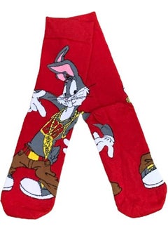 Al Bi 90's Bugs Bunny Cartoon Character Patterned Socket Socks - pzsku/Z173025B11D23DAC23727Z/45/_/1730550500/eef20551-582b-432d-976f-e9024641c231