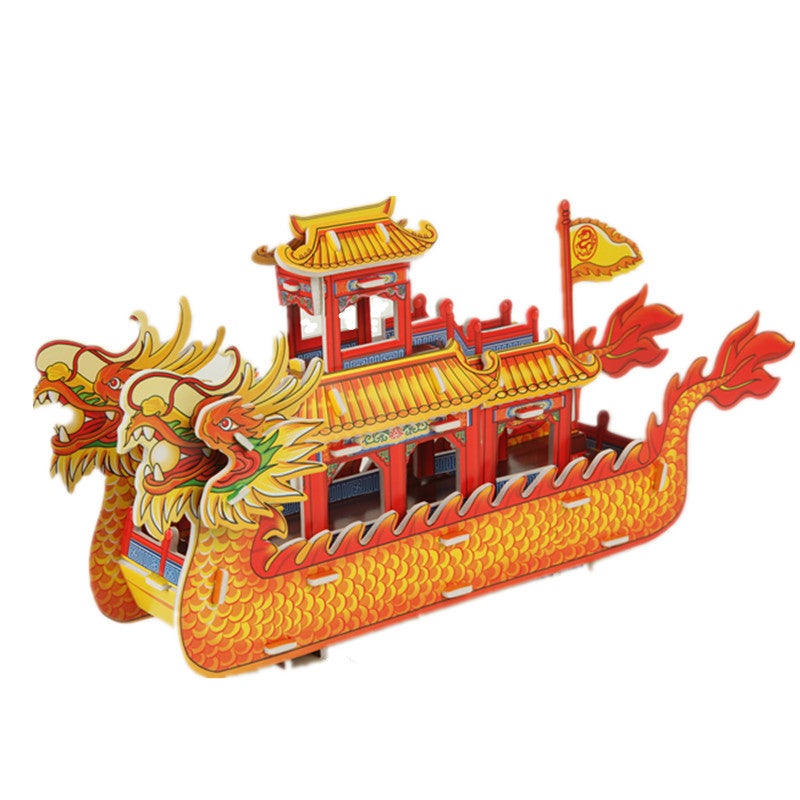 3D Three-Dimensional Puzzle Children'S Parent-Child Toy Building House Handmade Puzzle Paper Model Gift Assembly Interaction - Image 1