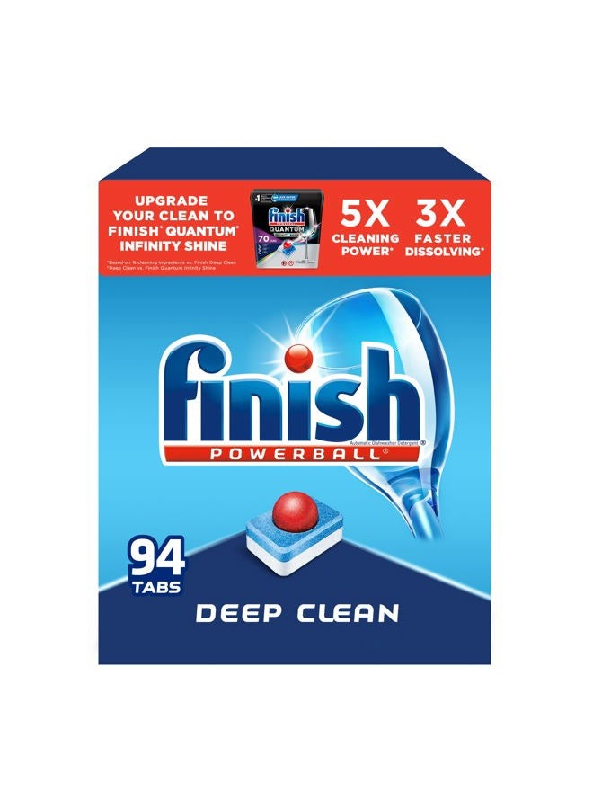 Finish All in 1 - Dishwasher Detergent - Powerball - Dishwashing Tablets - Dish Tabs - Fresh Scent, 94 Count (Pack of 1) - Packaging May Vary  - Image 1