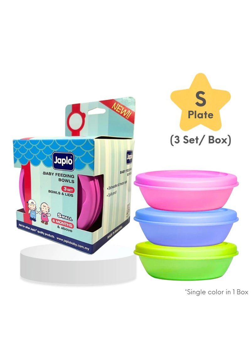 جابلو طقم حاويات طعام للأطفال من Japlo – صحون وأوعية تغذية خالية من مادة BPA – متوفرة بأحجام صغيرة/متوسطة/كبيرة - Image 2