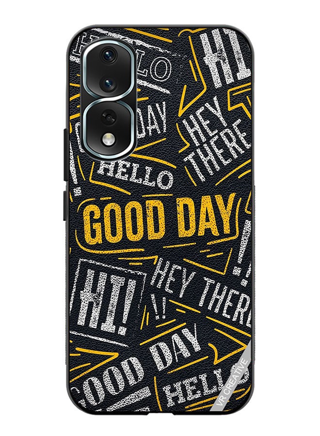 VR CREATIVE Protective Case Cover For Honor 80 Pro Hello Good Day Design Multicolour - Image 1