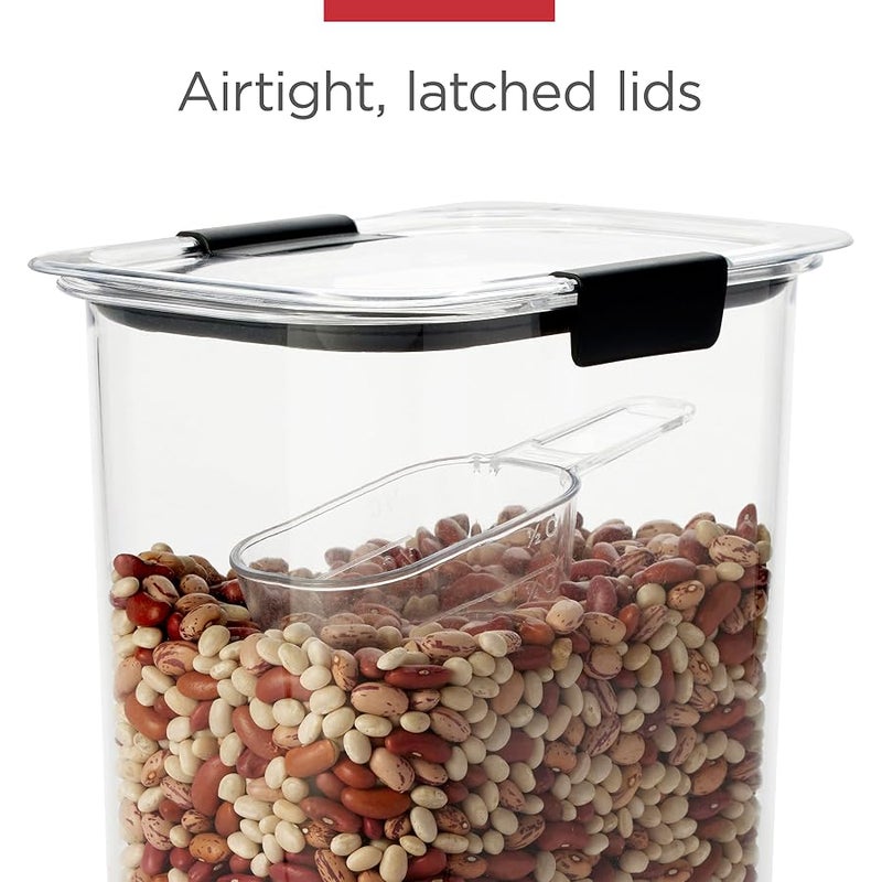 Rubbermaid Brilliance Airtight Cereal Food Storage Container, Shatterproof, BPA-Free and Dishwasher-Safe, 32oz Capacity - Image 3