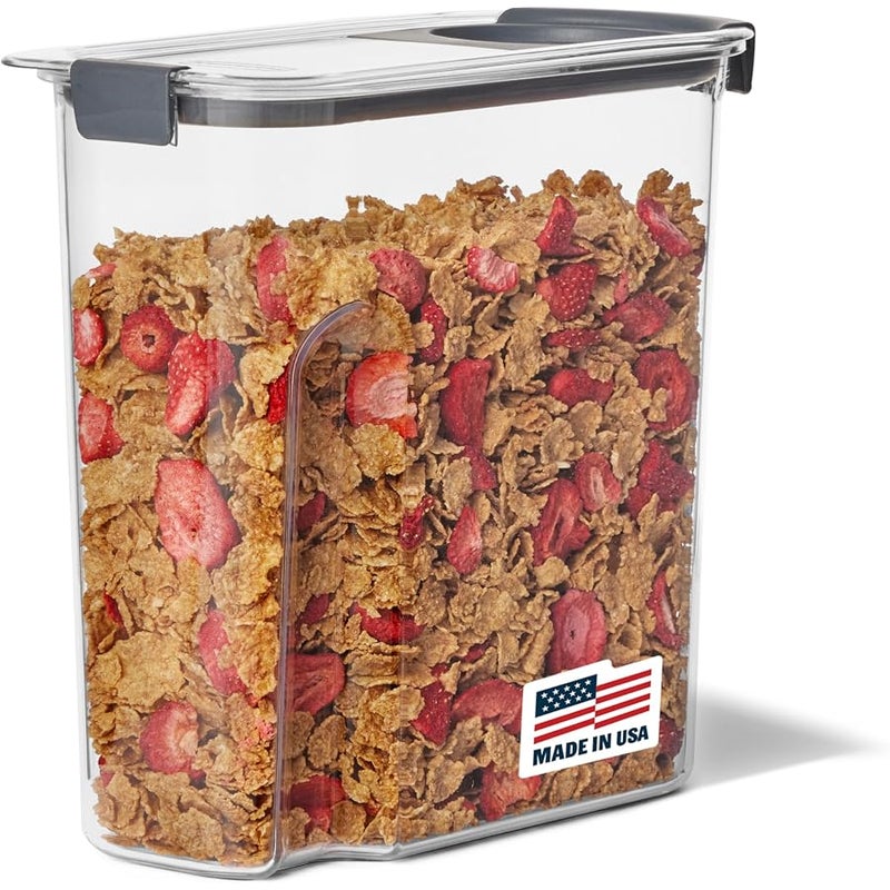 Rubbermaid Brilliance Airtight Cereal Food Storage Container, Shatterproof, BPA-Free and Dishwasher-Safe, 32oz Capacity - Image 1