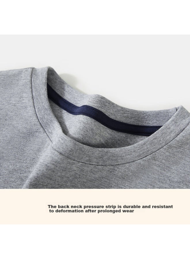Classic Teddy Boys' Long Sleeve T-shirt Children's Spring Layered Look Top Gray Size 140 - Image 2