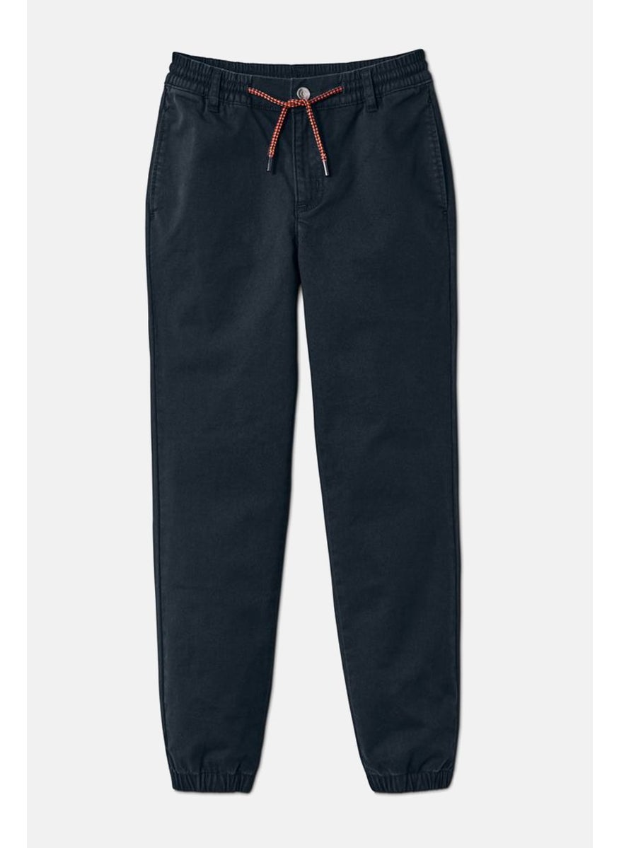 Tchibo Kids Boy Pull On Solid Chino Pants, Navy  - Image 3