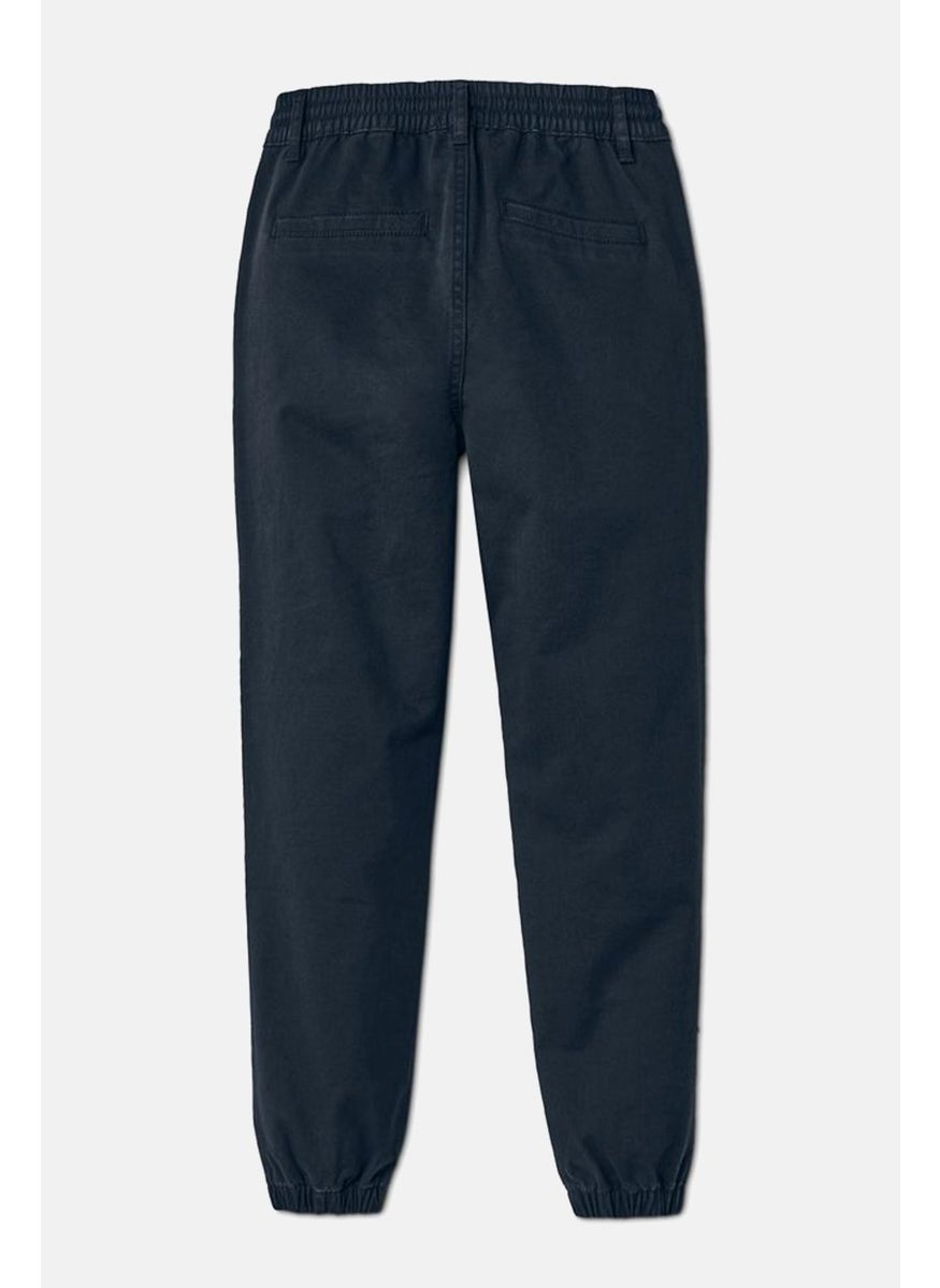 Tchibo Kids Boy Pull On Solid Chino Pants, Navy  - Image 2
