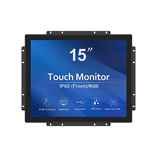 GreenTouch 15 Inch Open-Frame Touchscreen LCD Monitor - Capacitive PCAP -1024x768-5:4-Black… - Image 1